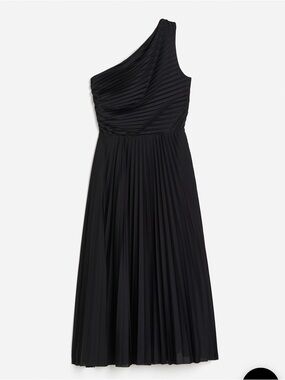 NWT H&M PLEATED ONE-SHOULDER DRESS - Size M